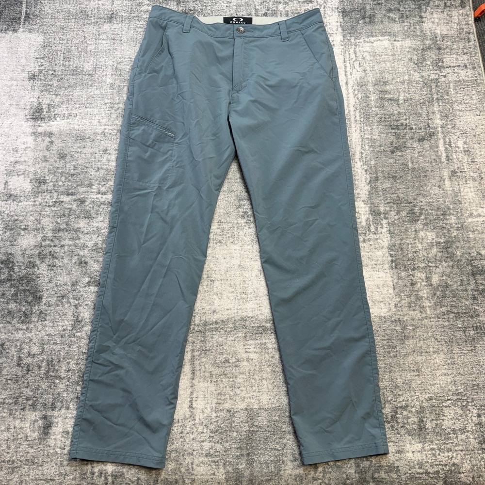 Oakley Pants Mens 34x32 Blue Performance Chino Golf Tech Outdoors Lightweight